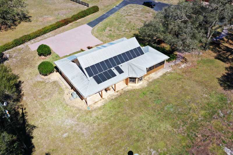 Aerial Video Of Alva, FL Home Solar Electricity System - Florida Solar Design Group