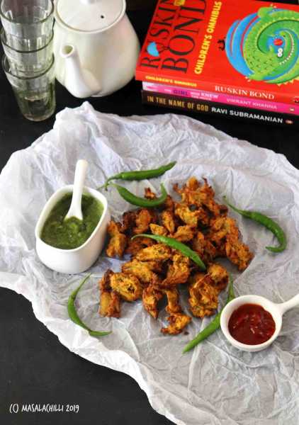 Air Fryer Onion Pakoda (No Fry Tea Time Snack) - Masalachilli - A Celebration Of Indian Vegetarian Cooking, With A Twist!