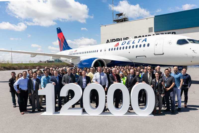 Airbus Delivers Its 12,000th Aircraft - An A220-200 - Bangalore Aviation