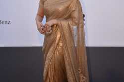 Aishwarya Rai Bollywood Golden Replica Sari