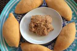 Almond Butter Stuffed Baked Karanji