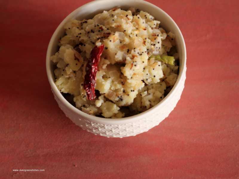 Aloo Bharta / Oriya Style Potato Mash - Ever Green Dishes