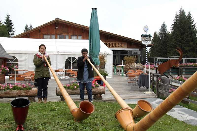 Alphorn Lessons In The Swiss Alps - Itchy Feet