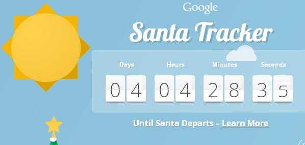 Amazing Google Santa Tracker