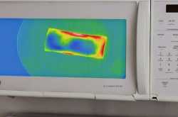 Amazing infrared microwave that shows when food is cooked
