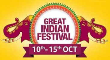 Amazon Great Indian Festival: BIG Deals + 15% Cashback