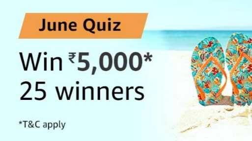Amazon June Quiz Answers - Win 5000 Amazon Pay Balance | TOPHUNT