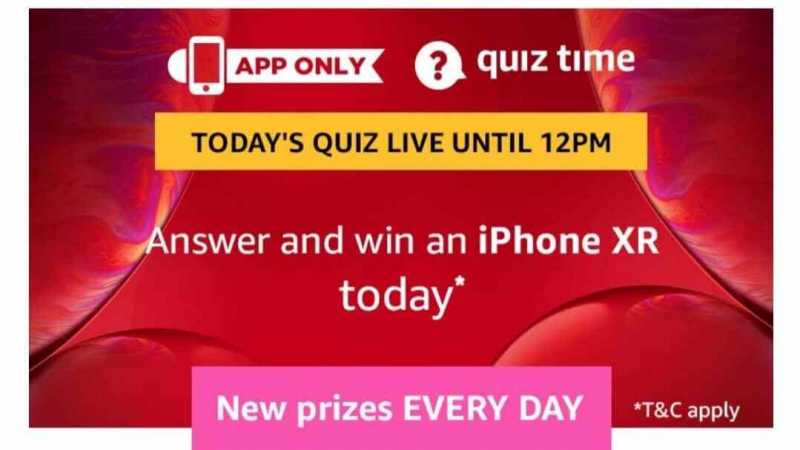 Amazon Quiz 21 July 2019 Answers - Win IPhone XR | TOPHUNT