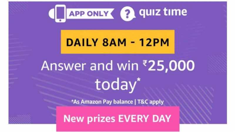 Amazon Quiz 30 May 2019 Answers - 25000 Pay Balance | TOPHUNT