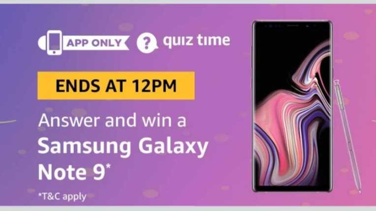 Amazon Quiz Time Daily Answers: Today’s Answer Of Samsung Galaxy Note 9 [2nd December 2018] » Really Tricks