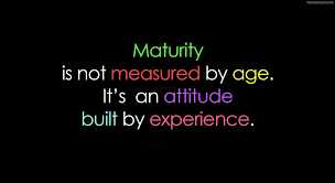 An Amateur’s Maturity