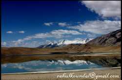 An infamous Thadsang Karu Lake enroute Tso Moriri in Ladakh