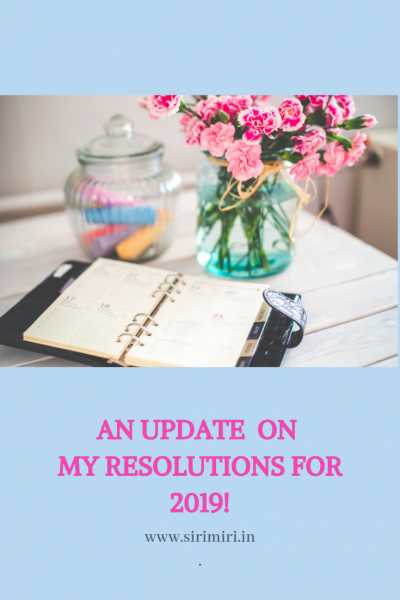 An Update On My New Year Resolutions For 2019 - Sirimiri