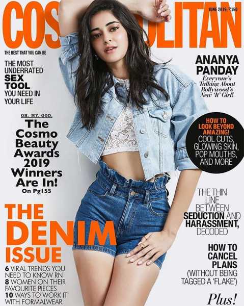 Ananya Pandey On Cosmopolitan Cover Page Sizzling Hot