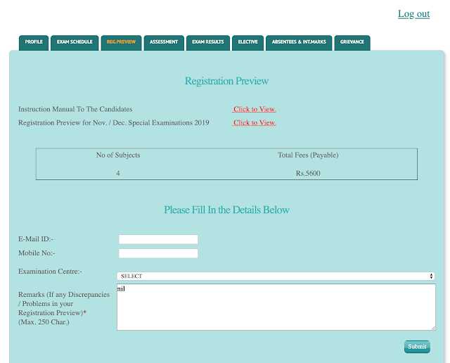 Anna University Special Exam Nov Dec 2019 Reg Preview Published For All