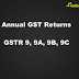 Annual GST Return-GSTR-9, 9A, 9B, 9C 