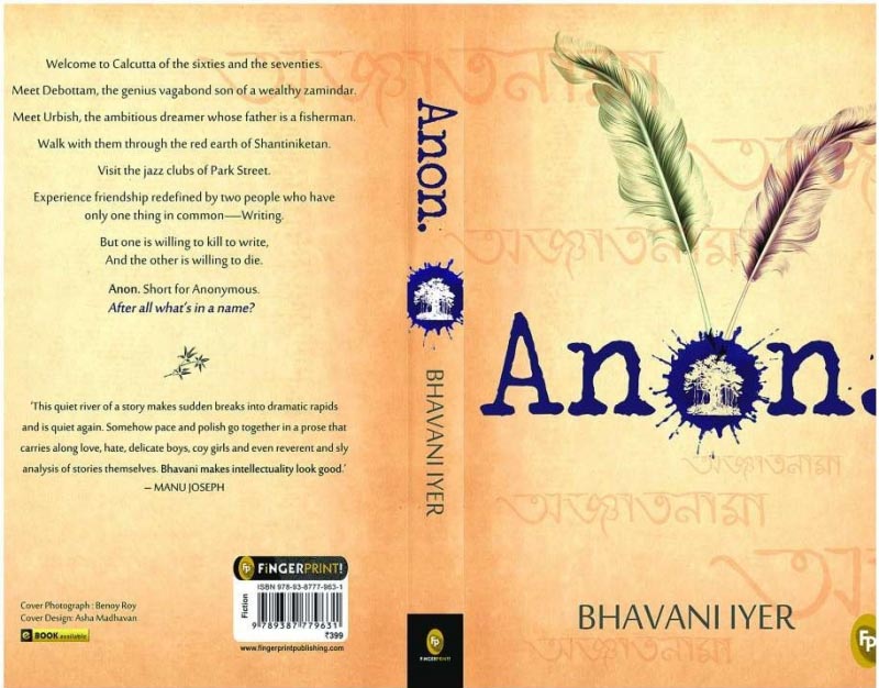 Anon By Bhavani Iyer, An Emotional Treat -Book Review - Etale