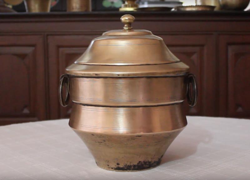 Antique Brass Idli Steamer (Idli Patra)