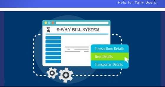 Apni Tally: How To Generate E-way Bill For Your Bills In Tally.ERP 9