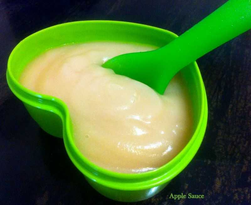 Apple Puree For Babies / Apple Sauce For Babies