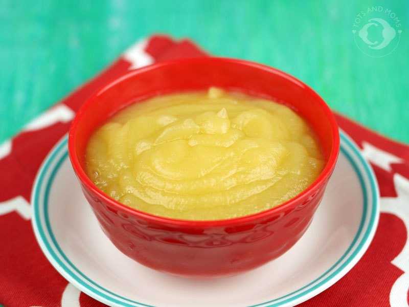 Apple Sauce For Babies | How To Make Apple Puree - TOTS And MOMS