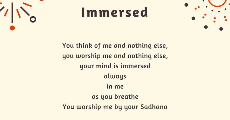 April Poetry Month Day 13 Poem: Immersed