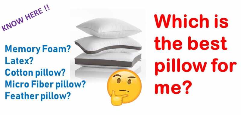 Are You Using Right Pillow While Sleeping To Avoid Neck Pain And Back Pain? | Hozone