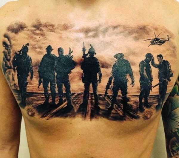 Army-Military Tattoos Design And Ideas For Men - TattoosEra
