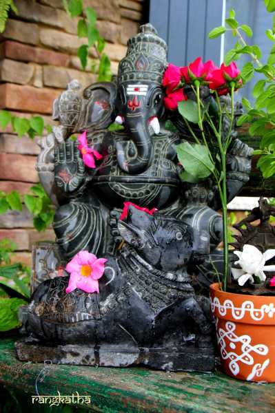 Arrival Of My Stone Ganesha And Nandi ~~