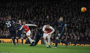 Arsenal 2 - Manchester City 1 - Match Report