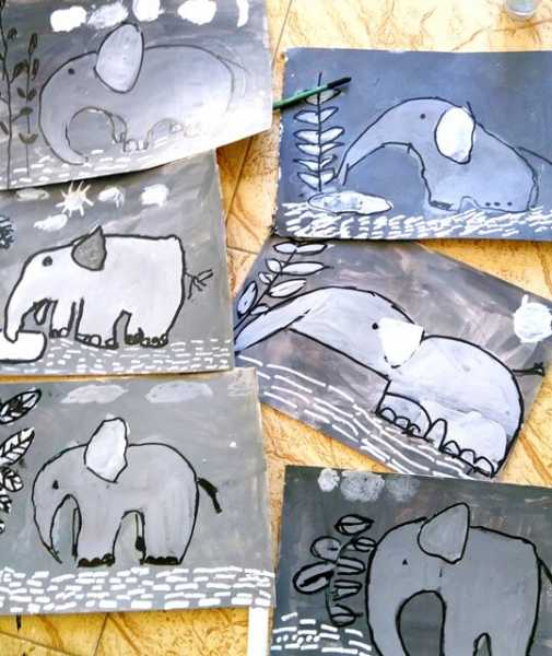 Art Lesson On Monochromatic Painting - LilCreativeKids