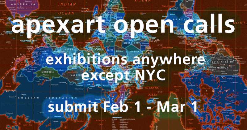 Art News: Apexart International Open Call 2019-20 