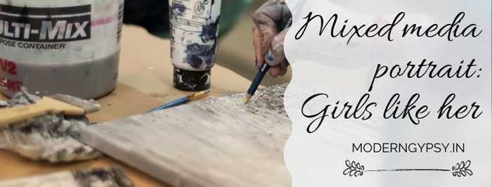 Art Journal Tutorial: How To Paint A Mixed Media Portrait | Modern Gypsy