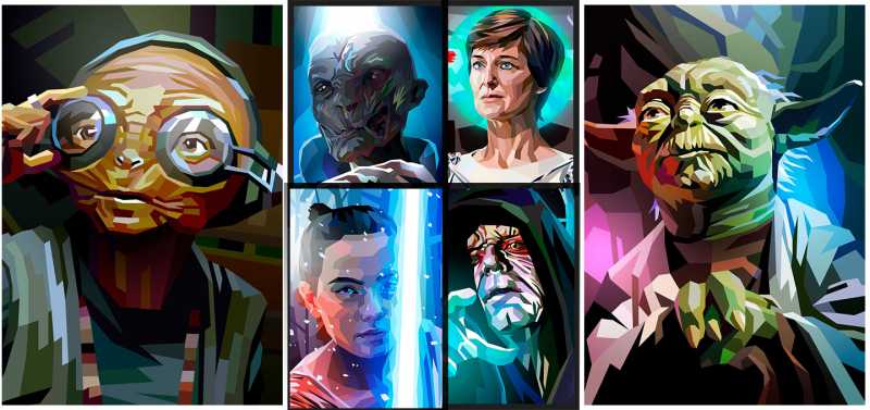 Artist Showcase - Colorful Star Wars Illustrations By Liam Brazier