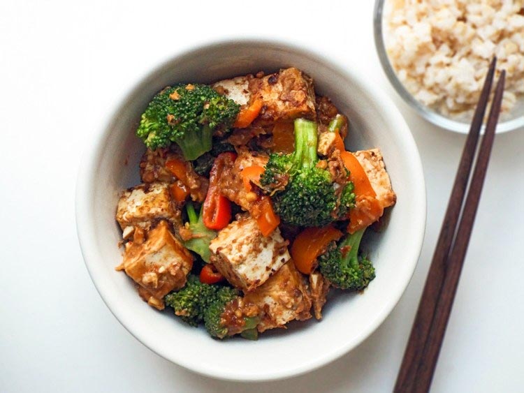 Asian Tofu Veggie Bowls | Vegan - The India Edition