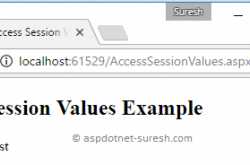 Asp.Net Get (Access) Session Values in JavaScript (Client Side)