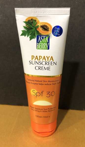 Astaberry Papaya Sunscreen Creme Review - Trends And Health
