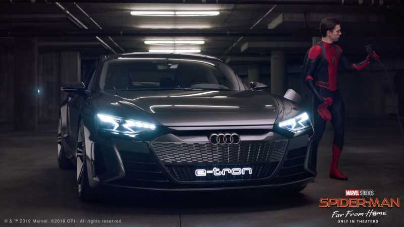 Audi Teams Up With Spiderman To Promote The E-tron GT Concept
