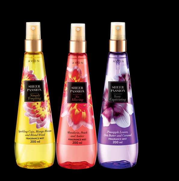 Avon Introduces Sheer Passion Body Mists- PR INFO