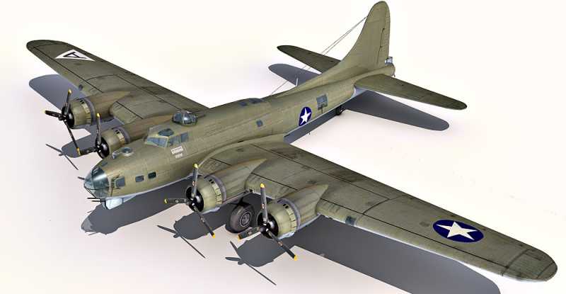 B-17 Flying Fortress 3d Model