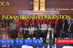 BAM Awards 2016 and Indian Brand Convention in New Delhi on May 14