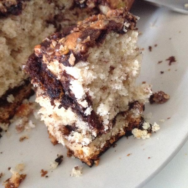 BANANA AND CHOCOLATE SWIRL CAKE