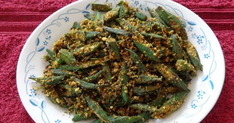 BHINDI IN PEANUT MASALA