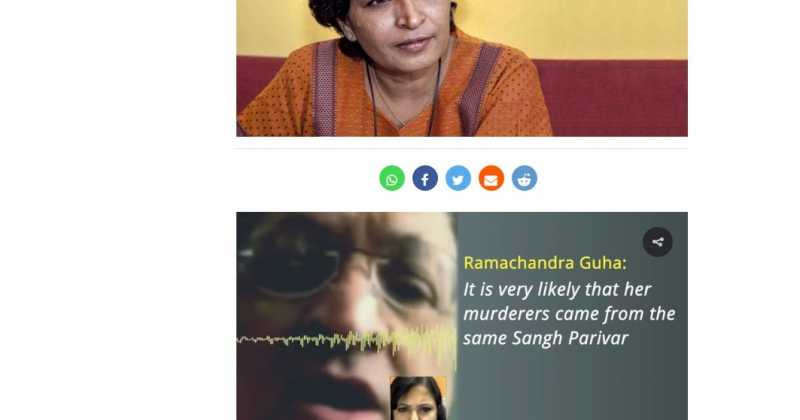 BJP Leader Serves Legal Notice To Ramachandra Guha 