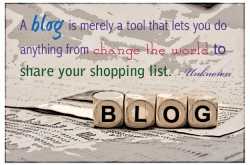 BLOGGING - A REDEMPTION