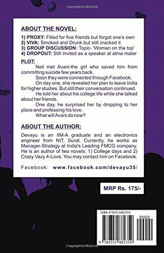 BOOK REVIEW OF- College Days  By Devayu