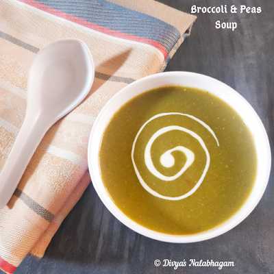 BROCCOLI AND PEAS SOUP