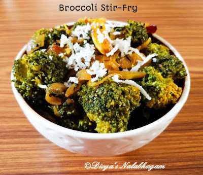 BROCCOLI PORIYAL / BROCCOLI STIR-FRY