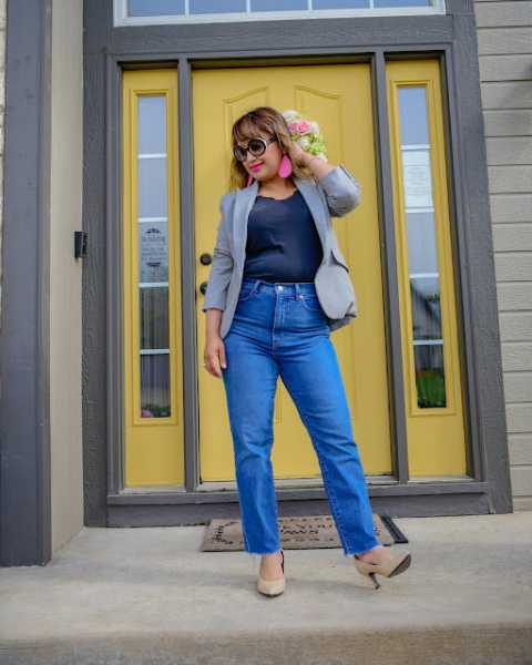 BUSINESS CASUAL - MOM JEANS & BLAZER: EXPRESS STYLE FILES