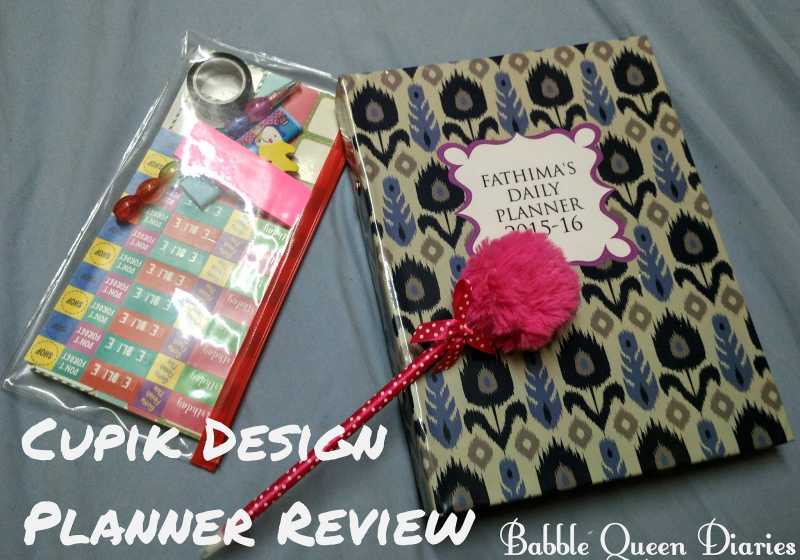 Babble Queen Diaries: Cupik Design Planner Review | Stationery Love